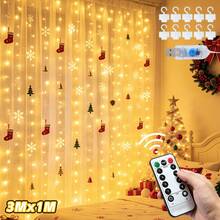 USB Powered Christmas Fairy Lights, 3/2/1m Indoor Decorative Lights, 8 Modes LED Indoor String Lights With Timer Remote Control, Suitable For Christmas, Room, Bedroom, Party, Wedding, Porch Decoration - Warm white light - View 12