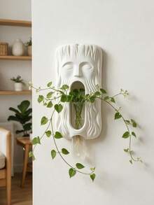Wall-Mounted Vase, Hydroponic Test Tube Vase, Wall Decor Vase, No-Drill Installation, Traceless Adhesive Fixing, Rope Hanging, Multi-Way Flat-Bottom Test Tube Style Wall Vase - 1PC - View 1