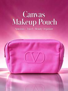 Valentino Tas Kosmetik Valentina - Tas Kosmetik Merah Mawar - Berwarna merah muda - View 1