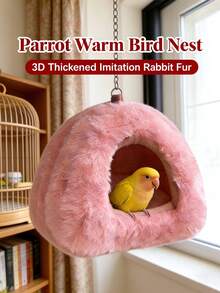 The Ultimate Winter Nest For Birds: Warm, Thickened, Small Parrot Nest Accessories-Cozy Sleeping Bed For Winter Comfort - A - View 3
