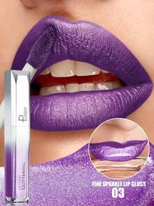 Pudaier Valentine's Day Gift Metallic Liquid Lipstick Long-Lasting Non-Fading Smooth Matte Finish Suitable For All Skin Tones - 03 - View 7