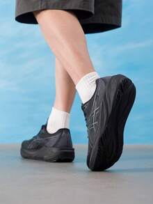 Asics Sepatu Lari Pria GT-15 Engineered Mesh Upper Jogging Training Shoes 1011C235-003 - hitam - View 4