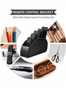 5-Slot Remote Control Organizer, Office Supplies, TV Remote Holder, Elegant Home Decor, Kitchen Accessories, Bathroom & Bedroom Storage Solution - Multicolor - View 7