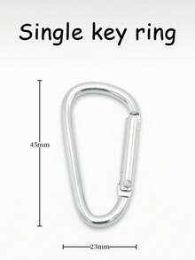 New Large Capacity Stainless Steel Keychain - Anti-Theft Key Ring Pendant - Suitable For Car Keys, Wall-Mounted Key Holder, Pet Leash Clip - Portable Multi-Function Keychain - Creative Key Storage Clip - Fashion Design - Halloween And Christmas Gift - Multicolor - View 10