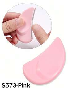 1pc Professional Nail File White/Pink Half Moon Curved Nail Art Nail File Buffer Manicure Pedicure Sanding Nail Art Tools, Stainless Steel File,For Hand And Toe Nails And Foot Care - Multicolor - View 10
