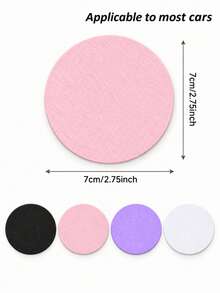 Jemdura Solid Color Car Cup Holder Coasters (2pcs) – Made Of PU Material; Non-Slip And Stain-Resistant; 2.75 Inch Diameter. Perfect Car Accessory – Especially For Women – Also An Ideal Choice For Drivers Who Enjoy Drinking Water Or Coffee On The Go. - Solid Color Car Cup Holder - View 4