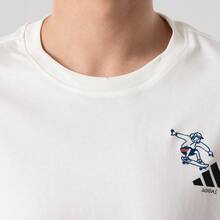 Adidas SKATEBOARD SPORTS Men's Cotton Crew Neck Loose Fit Comfortable Versatile Pullover Short Sleeve T-Shirt - Off White - View 6