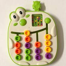 4-Color Logic Thinking Board Game, Moving Matching Puzzle Toy For Kids, Educational Desktop Game, Holiday Gift, Multi-Functional Logic Challenge Toy With Ball Color Matching, Puzzle Solving, Thinking And Reasoning Training, Early Education Game Board, Cartoon Animal 4-Color Moving Chess, Logic Thinking Training Toy For Children 3+ Years Old, Suitable For Home, Party, Parent-Child Interaction, Birthday, Halloween, Christmas, Thanksgiving, Easter Gift - Multicolor - View 15