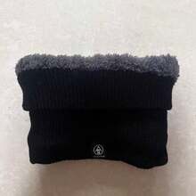 Winter Fleece Knitted Neck Warmer, Unisex Windproof Warm Neck Gaiter, Suitable For Outdoor Skiing Cycling - A - View 12
