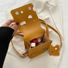 108PCS-New Cute, Mini Hollow Cheese Bag, Triangle Lipstick Earphone Crossbody Bag, Small Square Coin Purse. - Multicolor - View 9