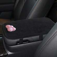 1pc 3D Bow Fashionable Personalized Thick Armrest Box Pad, All-Season Universal Center Console Armrest Cover, Women's Car Interior Accessory - A - View 9