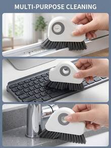 1pc Detachable 2-In-1 Window Track Cleaning Brush, Handheld Gap Brush, Suitable For Sliding Door Tracks, Windowsills, Grooves And Narrow Corners, Household Cleaning Supplies, Suitable For Home And Apartment - Multiple Styles - View 6