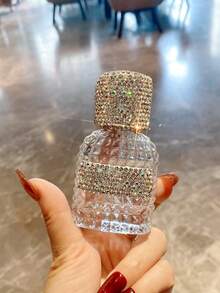 1pc 30ml Refillable Perfume Atomizer Bottle, Highly Attractive Sparkling Artificial Rhinestone Decorated, Portable Travel Spray Bottle For Toner, Perfume, Skincare, Empty Cosmetic Dispenser, Mother's Day Gift - View 8