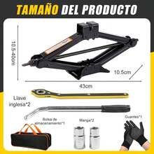 Gato HidráUlico Para Auto 2 Toneladas Con Llave Y Trinquete - 3T - Ver 5