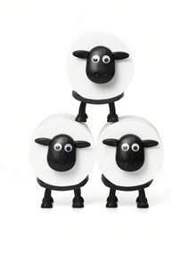 1/3 Packs Sheep Toilet Paper Holder, Funny 3D Printed Black Sheep Design, Freestanding Toilet Paper Storage Rack, Suitable For Bathroom Shelves, Housewarming Gifts, Bathroom Decor And Kitchen - Multicolor - View 8