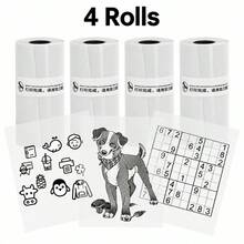 Color-Revealing Transparent Adhesive Stickers Clear Mini Printer Refill Paper For Christmas DIY Gifts, Halloween Journals, Photo Printing, Study Notes, Inventory Recording, Compatible Refill Tape Only - View 30