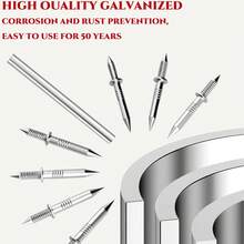 100pcs Invisible Nails, Double-Headed Nails, Special For Baseboards, Traceless Nails, Wood Veneer Hidden Nails, Horn Nails, Expansion Screws, Horn Nails - Double-textured - View 7