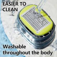 Men's Reusable Manual Bald Head Shaver, 9-Layer Floating Blade Scalp Razor, Smoother Than Electric Shavers, Portable Bald Head Grooming Tool For Men - Upgraded Version - View 4
