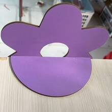 1pc Purple Flower-Shaped Wall Hanging Shelf, Entryway Key Holder, Bathroom Storage Vanity Display Rack, Suitable For Aromatherapy, Cosmetics, Plants And Succulents, Bay Window Decor, Home Decor, Living Room - Purple - View 8