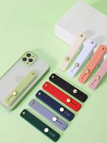 1/3/6/9/12/15/18/21pcs Phone Stand, Back Adhesive, No Drilling Required. Slouchy Desktop Version For Watching TV. Ring Buckle Suitable For Binge-Watching. Push-Pull Telescopic Silicone Shock-Proof Protection. - Finger Ring Buckle - View 12