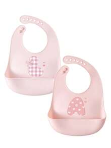 1 cái/2 cái/3 cái yếm ăn silicone cho bé, thoải mái, điều chỉnh được, dễ vệ sinh, in 26 chữ cái, thiết kế hoạt hình dễ thương, phù hợp mọi mùa, chống tràn khi ăn - Nhiều màu - Xem 30