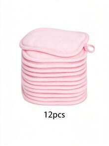 Reusable Microfiber Makeup Remover Pads, Soft Edge Design Washable Facial Cleansing Pads, Portable Hanging Ring Design Cosmetic Pads, Suitable For Home And Travel Beauty Supplies - Multicolor - View 16