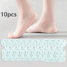10pcs/1pack Invisible Heel Pads, Breathable Moisturizing Pads, Dry Foot Protection Patches, Cracked Heel, Invisible Patches, Skin-Friendly, Soft Cushioning, Heel Pads, Suitable For Sports Shoes, Also Suitable As Party Gifts - Clear - View 8
