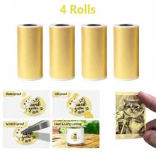 Color-Revealing Transparent Adhesive Stickers Clear Mini Printer Refill Paper For Christmas DIY Gifts, Halloween Journals, Photo Printing, Study Notes, Inventory Recording, Compatible Refill Tape Only - View 22