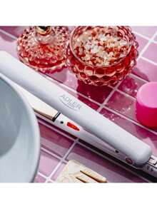 Adler Hair Straightener, Flat Iron, Ceramic Hair Straightener - Floating Ceramic Plates, PTC Fast Heating, Max 200C, Arm Lock For Storage, Swivel Cord, 200W - EU E Type Plug(220-240V) - View 2