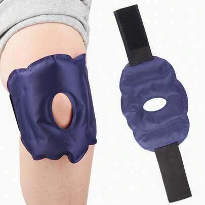 Large Molecule Hot & Cold Compress Knee Brace, With Gel Pack, Suitable For Knee And Elbow, Can Be Used Together With Knee Ice Pack, Sports Hot & Cold Compress Bag