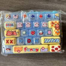 Fidgettoy Stress Relief Keyboard, Mechanical Axis Design, Colorful Fingertip Toy, 1pc Squeeze, Effectively Relieves Stress, Attractive Appearance, Color And 26-Key Design Sensory Toy, Squishy Toys, Keyboard Gadget, Christmas Stocking Filler, Small Bag Accessory, Perfect Party Gift, Present And Choice For Friends (Randomly Selected) - Multicolor - View 4