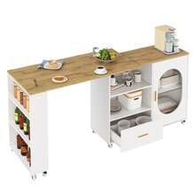 Storage Islands & Carts - Natural and White - View 11