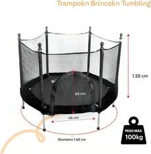Kids Trampolines - Black - View 10