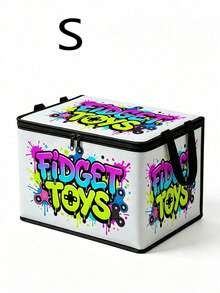 Foldable Multi-Functional Clothes Storage Box, Urban Street Graffiti Style With Handle, Suitable For Home Closet Organization, Travel, Moving, Camping, Under-Bed Storage Solution - Multicolor - View 12