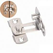 Door Lock Guard Latch Bolt 90 Degree Stainless Steel Toggle Latch Sliding Barn Door Lock Wine Cabinet Closet Right Angle Lock - A - View 5