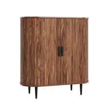 Natural Wood Buffet 85 * 40 * 93 Cm With Adjustable Shelves, Doors, And Space-Saving Design For Living Room And Dining Room - Natural - View 7