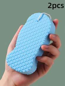 3/2/1pc Super Soft Exfoliating Bath Sponge, 3D Fish Scale Texture, Gentle And Painless Exfoliation, Mild And Non-Irritating To Skin, 3-In-1 Scrubbing/Exfoliating/Massaging, Suitable For Home Bathing - Multicolor - View 17