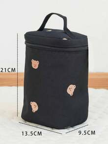 1pc Baby Waterproof Canvas Embroidered Insulated Bag, Mommy Outing Milk ...