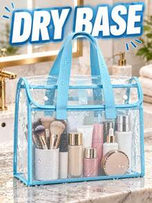 Portable Expandable Design Transparent File Storage Bag, Large Capacity File Tote Bag, Handheld Folder, Bill Organizer Box, Test Paper Organizer Bag, Office Supplies, Home Living Room Decor, Desktop Back To School Essential Accessory - Multicolor - View 9