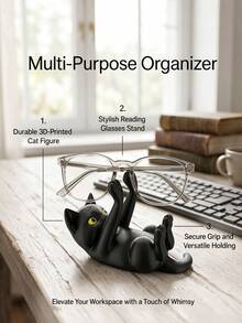 1pc Cute Cat Shaped Desktop Phone Stand, Sturdy And Durable, Universal Phone Holder And Accessories, Suitable For Office, Study, Travel And Leisure, Phone Accessories, Home Decor, Decorative Storage, Decorative Ornament, Other Storage Rack, Halloween, Christmas, Festival Party Supplies, Gift For Friends - Multiple Styles - View 6