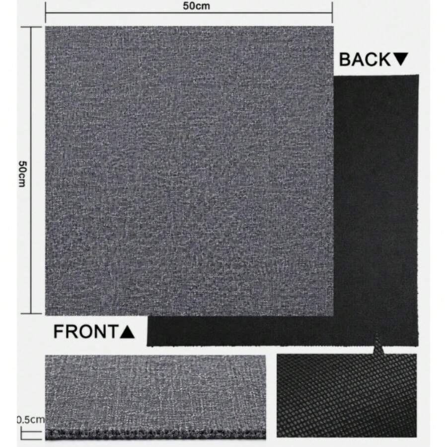 Carpet Tiles 20pc Light Grey 50x50cm 100% Polypropylene Modular Indoor Wipeable - UKWS24475 - View 1