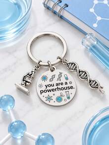 Biology Gifts Biology Teacher DNA Keychain Appreciation Perfect Meaningful For Biologist Teachers Lovers Women Men Science Themed Gift - Multicolor - View 3