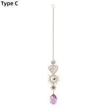 1pc/ 2PCS, Sun Moon AB Crystal Rainbow Suncatcher, Ceiling Fan Light Hanging Prism Ornament, Golden Boho Aesthetic DIY Home Decor, Pendant Gift For Bedroom Window - Sun & Moon Metal Charms - View 16