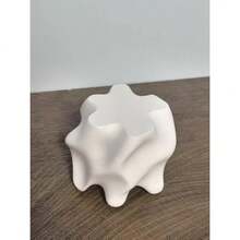 Cross-Border 3D Printed Asymmetrical Flower Pot Spiral Asymmetric Vase Home Living Room Hydroponic Planter Desktop Decoration - 1PC - View 3