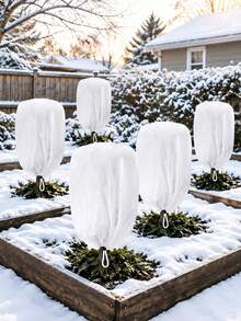Plant Freeze Protection Covers, Drawstring Winter Frost Protection Bags, Easy-Install Warm Cold Weather Plant Protector Covers For Large Outdoor Trees, Shrubs, And Garden Plants - Multicolor - View 1
