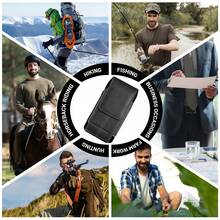 EIGIIS Phone Holster For Men Belt With Clip, Phone Clip For Belt With Rotatable Back Clip, Phone Pouch Compatible With 7.0 Inches Or Smaller - Black - View 6