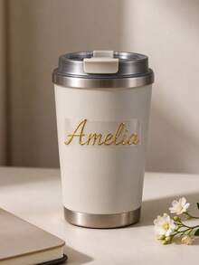 Custom Gold Foil Name Decal, Personalized Embossed Gold Letters, Transparent Peel-Off Backing, Custom Text Crystal Foil Sticker - Multicolor - View 3