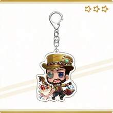 Cartoon Identity V Acrylic Key Ring Charm, Game Character Bag Hanging Decor, Anime Peripheral Accessory, Practical Key Holder, Perfect Gift For Game Collectors, Backpack & Handbag Decoration - Multicolor - View 9