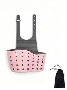 2pcs Adjustable Silicone Sink Organizer Basket, Can Be Used As Sponge Holder, Faucet Organizer Or Kitchen Storage Bag. (Please Purchase Carefully, Product Specifications Include Sponge, Not Recommended To Purchase!) - Standard Model - View 12