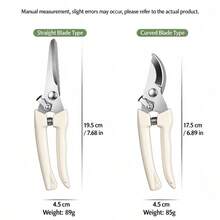 1 Pair Of Pruning Shears-Versatile Garden Shears, Kitchen Scissors, And Stainless Steel Branch Clippers. Featuring Ergonomic Handles, These Tools Are Designed For Pruning Flowers And Fruit Plants, And Are Suitable For Use In The Garden Or The Kitchen. - A - View 3